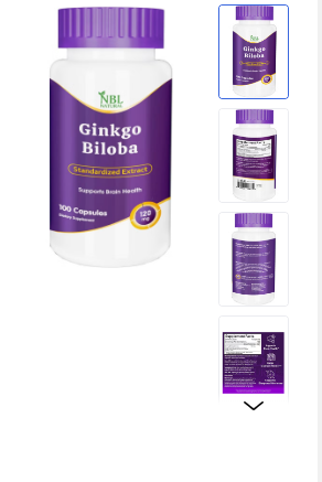 Ginkgo Biloba Capsules 120mg,